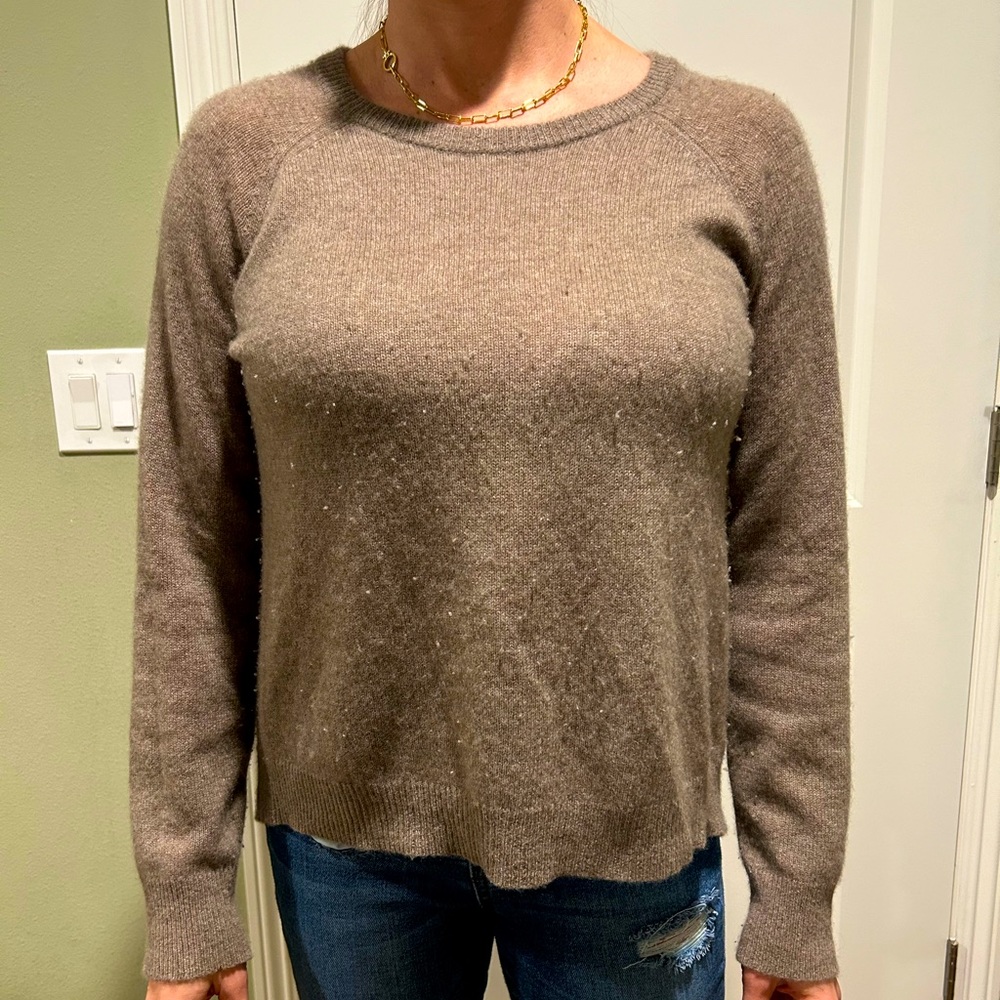 360 brand brown cashmere sweater